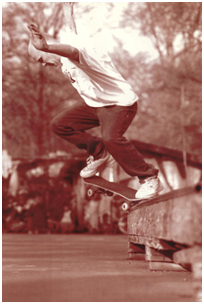 Jesper Rosenberg skateboarding